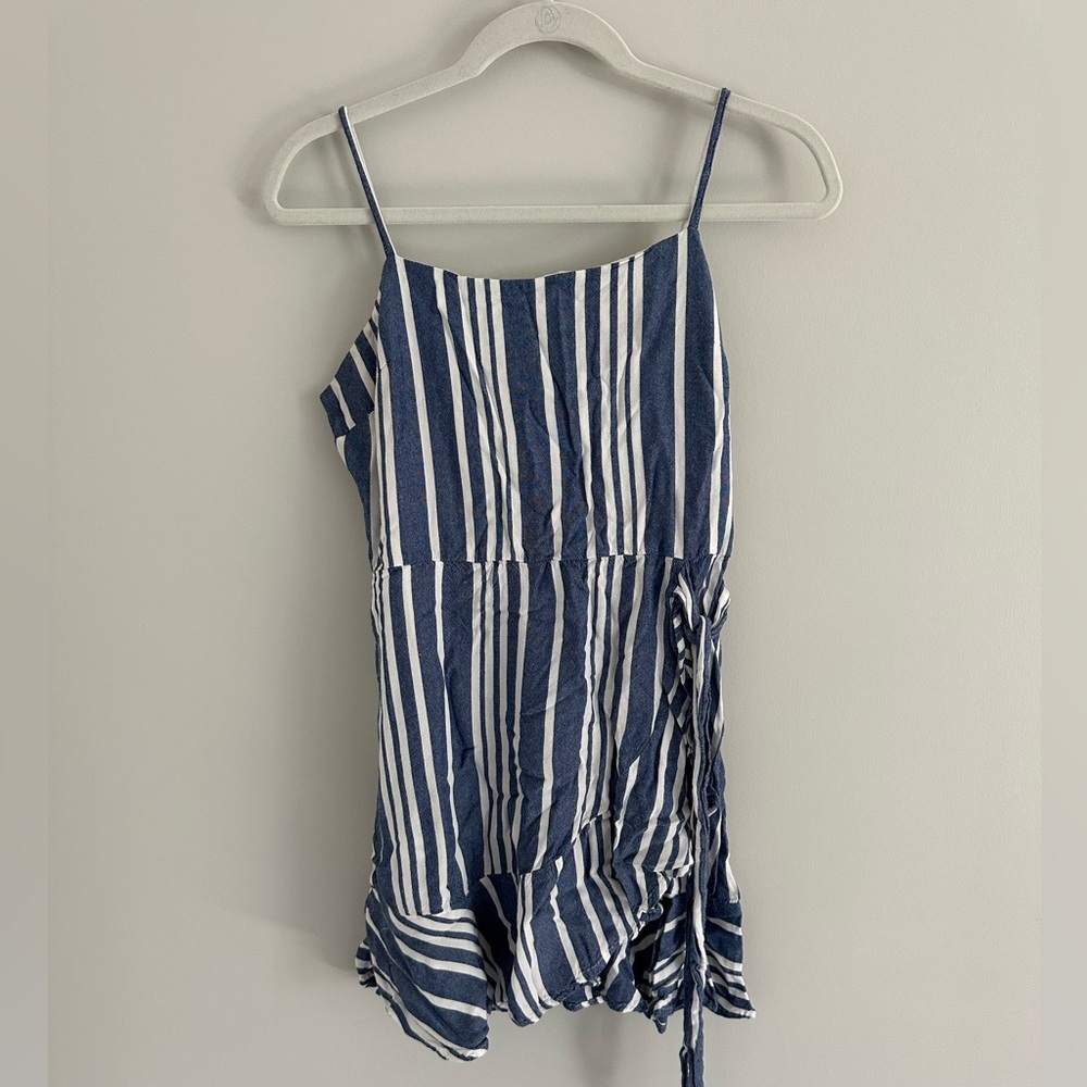 Striped blue and white mini dress! Size small